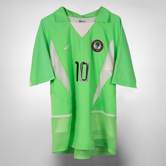2002 Nigeria Player Spec Nike Home Shirt #10 Jay Jay Okocha