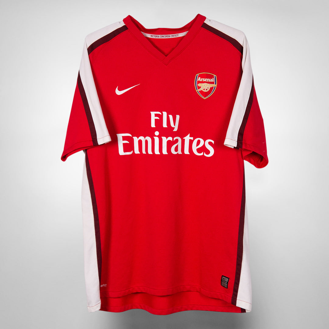 2008-2010 Arsenal Nike Home Shirt #8 Samir Nasri