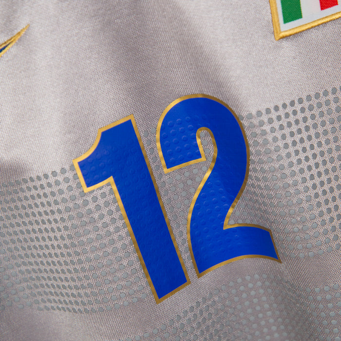 1996-1998 Italy Nike Long Sleeve Goalkeeper Shirt #12 Francesco Toldo
