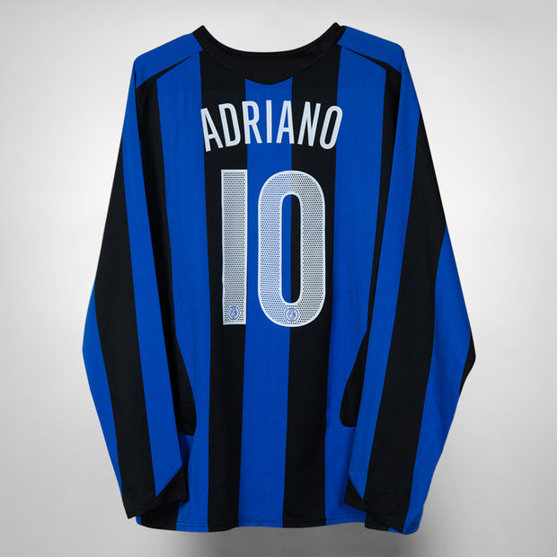 2004-2005 Inter Milan Nike Long Sleeve Home Shirt 