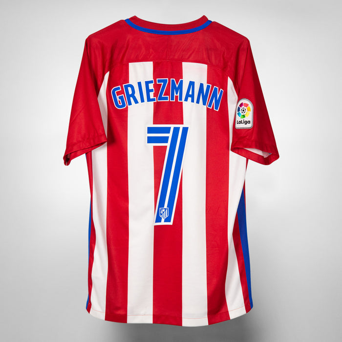 2016-2017 Atletico Madrid Nike Home Shirt #7 Antoine Griezmann