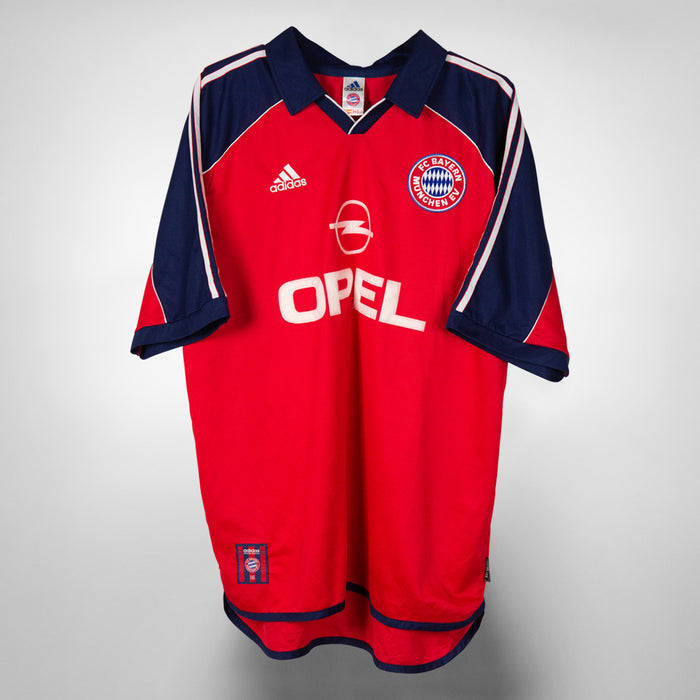 1999-2001 Bayern Munich Adidas Home Shirt #11 Stefan Effenberg