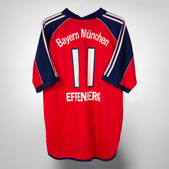 1999-2001 Bayern Munich Adidas Home Shirt #11 Stefan Effenberg