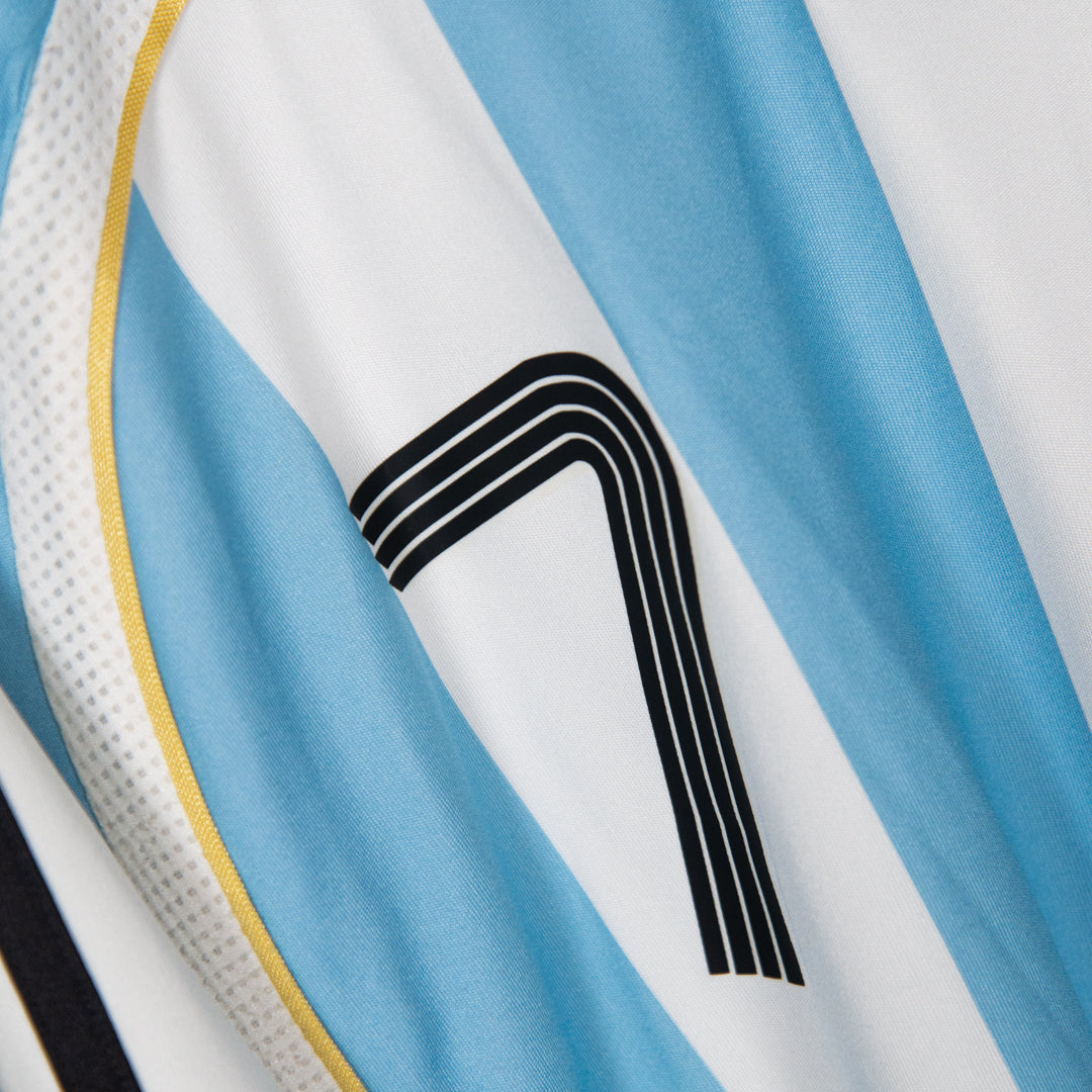 2006 Argentina Adidas Player Spec Home Shirt #7 Javier Saviola - Marketplace