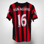 2011-2012 Manchester City Umbro Home Shirt #16 Kun Aguero - Marketplace