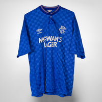1987-1990 Rangers Umbro Home Shirt - Marketplace