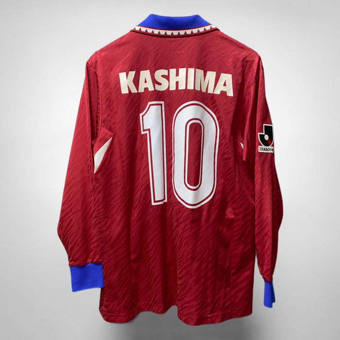 1992-1994 Kashima Antlers Ennerre Long Sleeve Home Cup Shirt #10 Zico - Marketplace