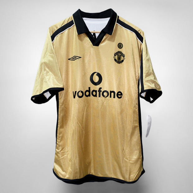 2001-2002 Manchester United Centenary Umbro Reversible Third Shirt BNWT 