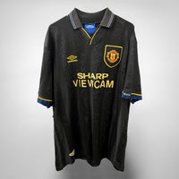 1993-1995 Manchester United Umbro Away Shirt #7 Eric Cantona - Marketplace