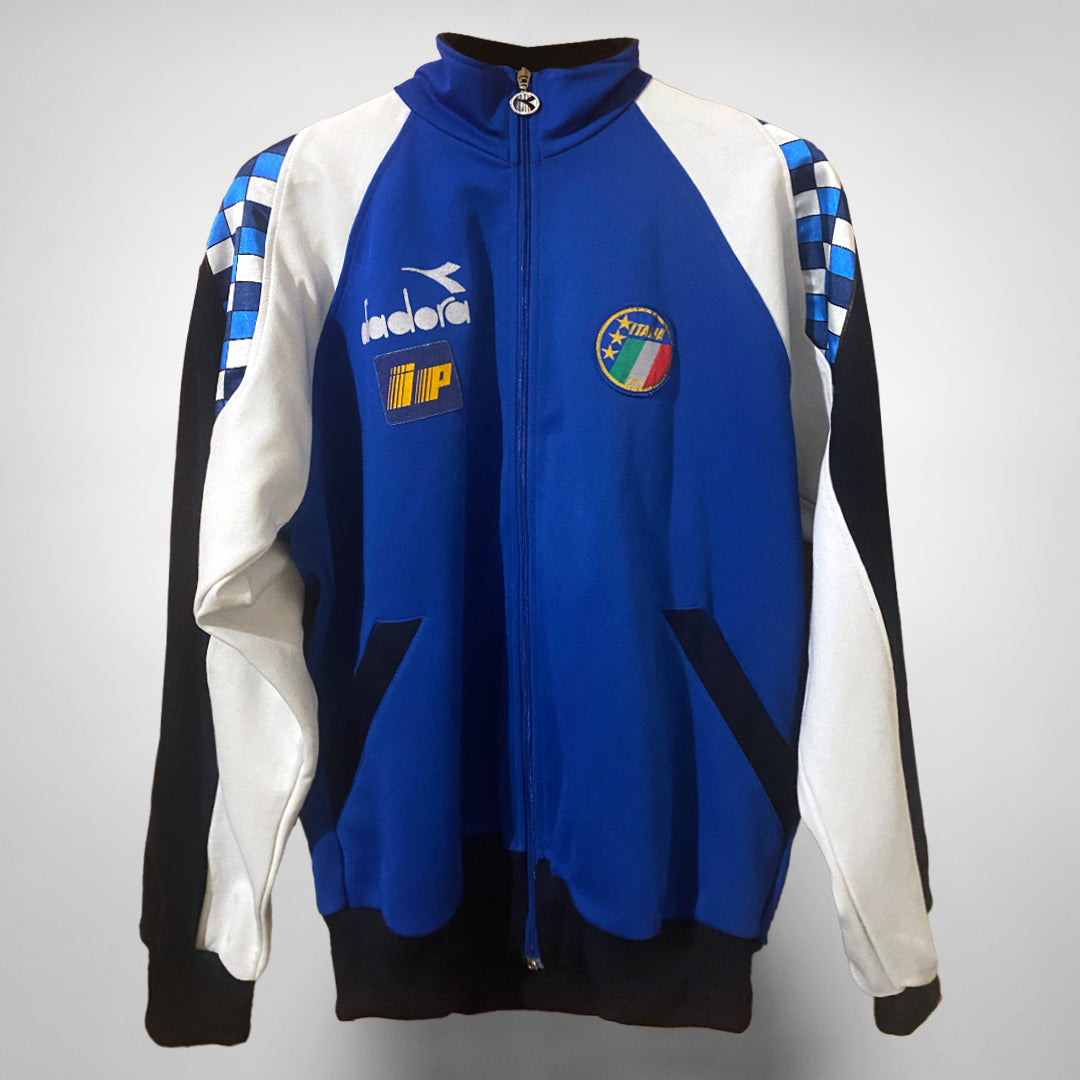 1990 1992 Italy Diadora Jacket Classic Football Shirts Vintage