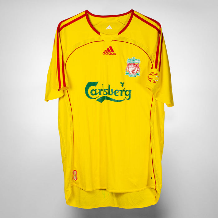 2006-2007 Liverpool Adidas Away Shirt #8 Steven Gerrard