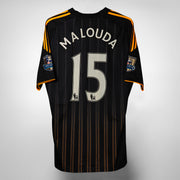 2010-2011 Chelsea Adidas Away Shirt #15 Florent Malouda