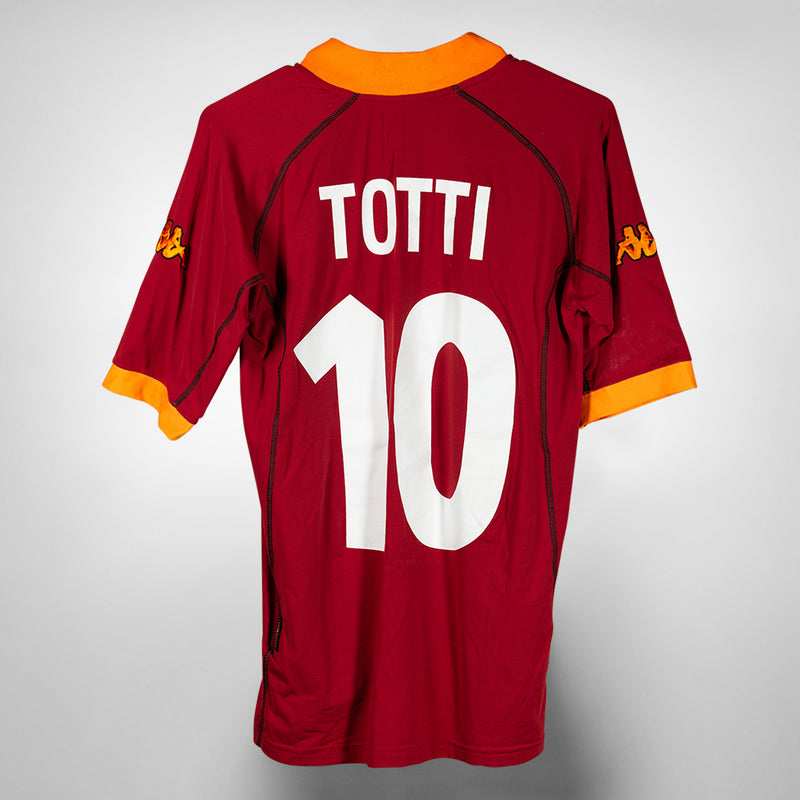 2001-2002 AS Roma Kappa Home Shirt #10 Francesco Totti (with tags)