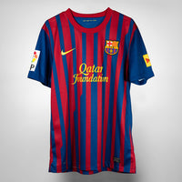 2011-2012 FC Barcelona Nike Home Shirt #7 David Villa