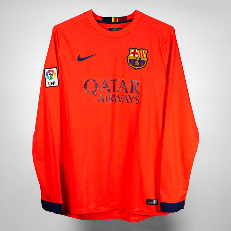 2009-2010 FC Barcelona Nike Long Sleeve Away Shirt