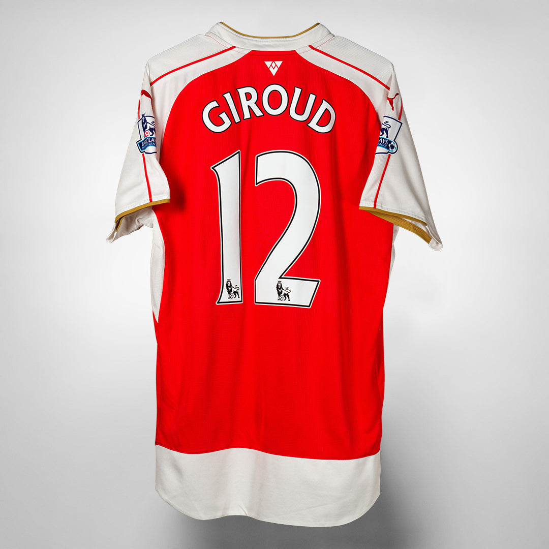 2015-2016 Arsenal Puma Home Shirt #12 Olivier Giroud