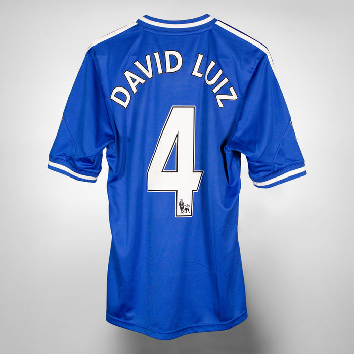 2013-2014 Chelsea Adidas Home Shirt #4 David Luiz