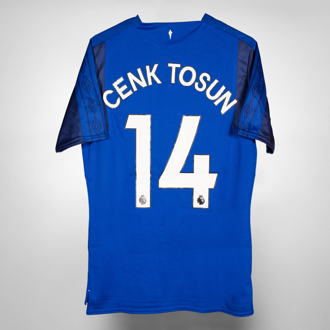 2017-2018 Everton Umbro Home Shirt #14 Cenk Tosun