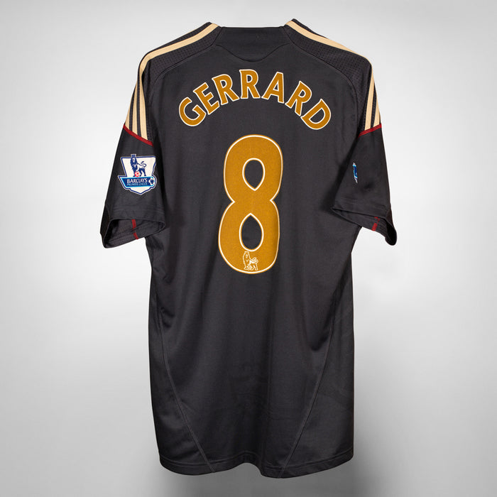 2009-2010 Liverpool Adidas Away Shirt #8 Steven Gerrard