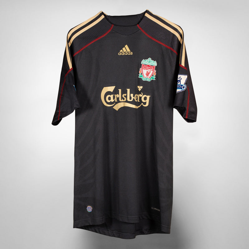 2009-2010 Liverpool Adidas Away Shirt #8 Steven Gerrard