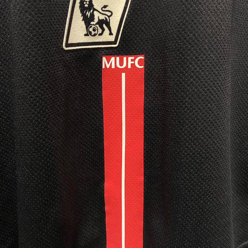 2007-2008 Manchester United Nike Away Jersey #7 Cristiano Ronaldo (Black) - Marketplace