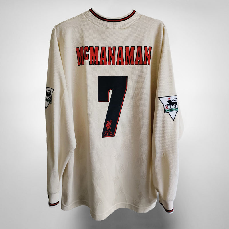 1996-1997 Liverpool Reebok Away Shirt Long Sleeve #7 Steve McManaman - Marketplace