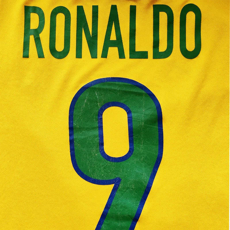 1998 Brazil Nike Home Shirt #9 Ronaldo - Marketplace