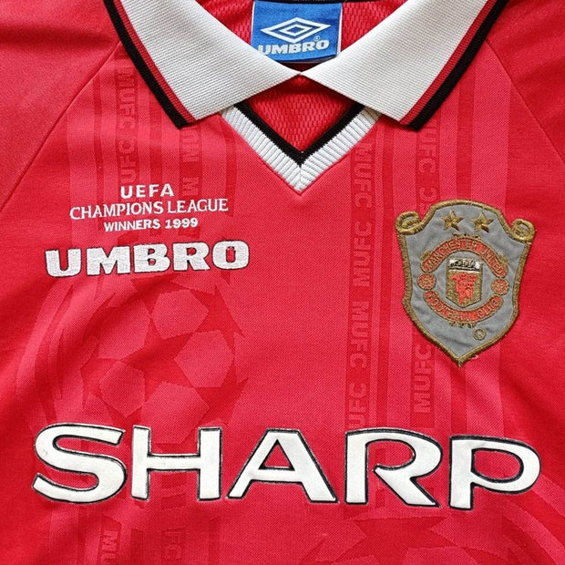 Manchester United MU 1998 - 2000 home vintage shirt jersey Umbro SHARP size  XL