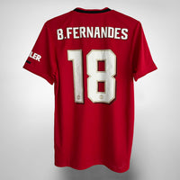 2019-2020 Manchester United Adidas Home Shirt #18 Bruno Fernandes BNWT - Marketplace