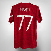 2020-2021 Manchester United Adidas Home Shirt #77 Tobin Heath BNWT - Marketplace
