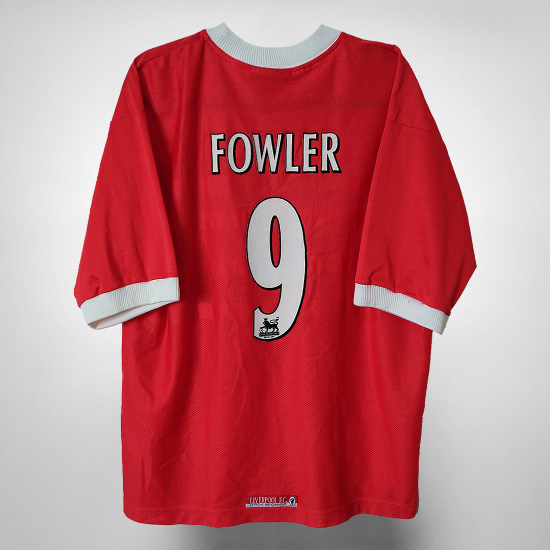 1998-2000 Liverpool Reebok Home Shirt #9 Robbie Fowler - Marketplace