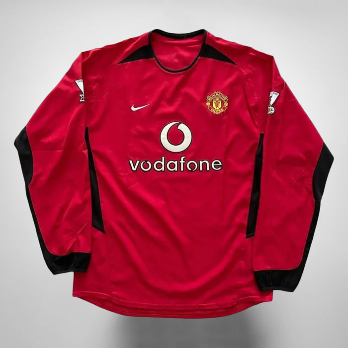 2002-2003 Manchester United Nike Long Sleeve Home Shirt #7 Cristiano Ronaldo - Marketplace