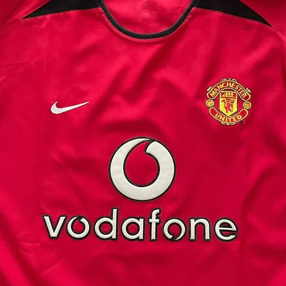 2002-2003 Manchester United Nike Long Sleeve Home Shirt #16 Roy Keane - Marketplace