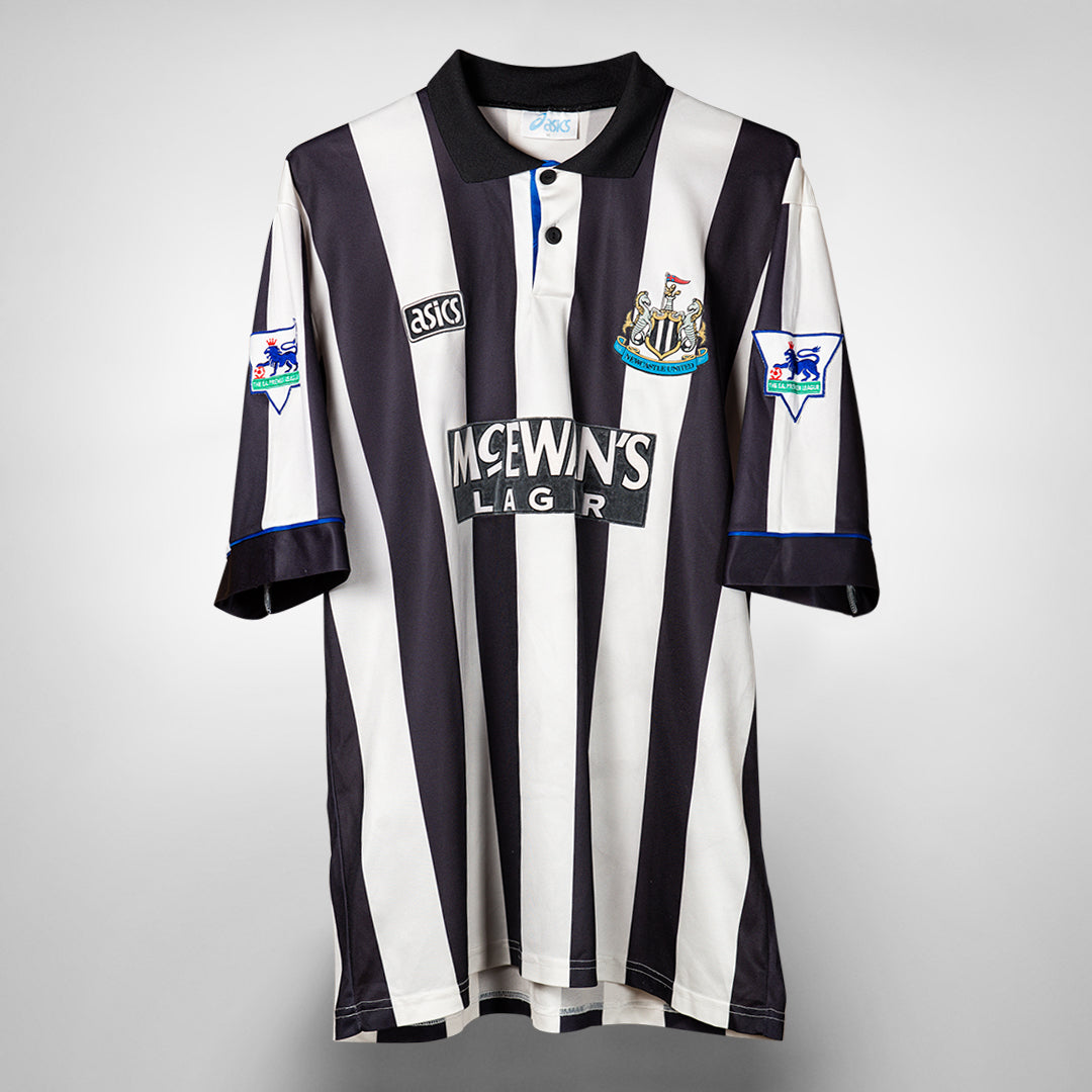 1993 1995 Newcastle United Asics Home Shirt Classic Football
