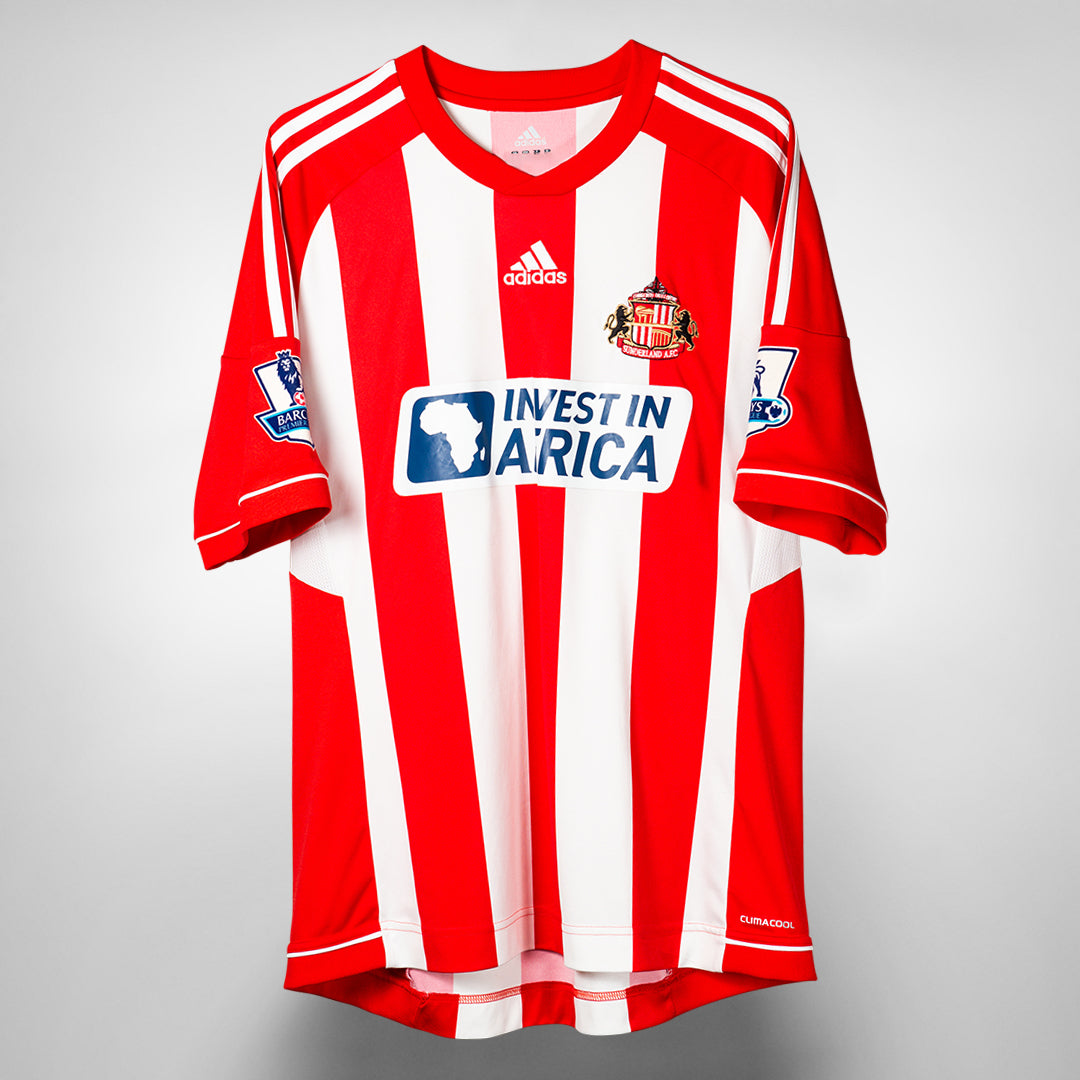 2012-2013 Sunderland Adidas Home Shirt #25 Louis Saha