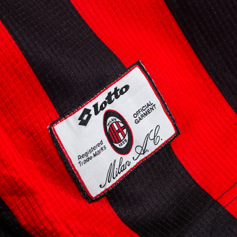 1997-1998 AC Milan Lotto Home Long Sleeve Shirt