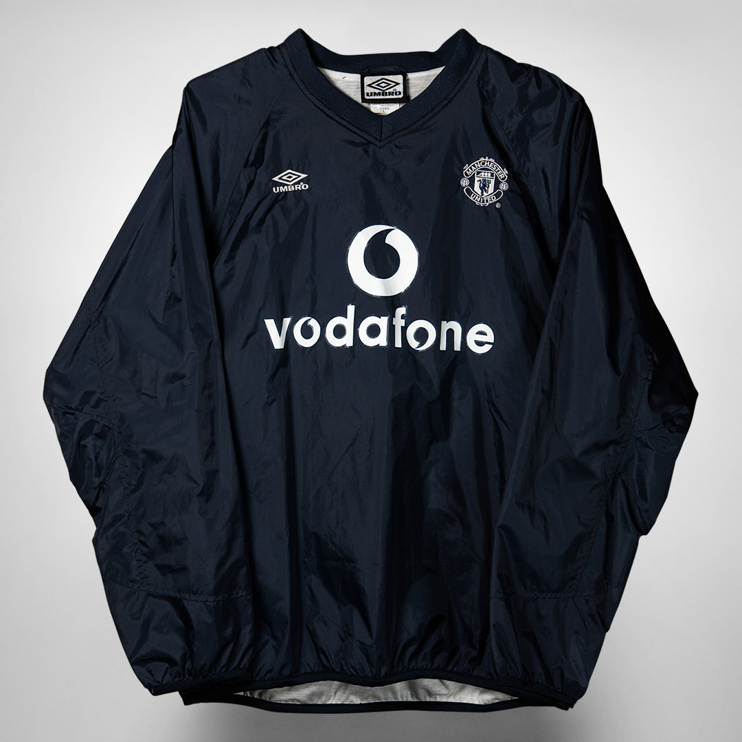 2000 2002 Manchester United Umbro Navy Training Jumper Classic