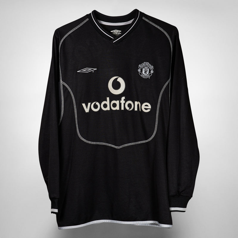 2000-2001 Manchester United Umbro Goalkeeper Shirt #17 Raimond van der Gouw