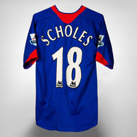 2005-2006 Manchester United Nike Away Shirt #18 Paul Scholes