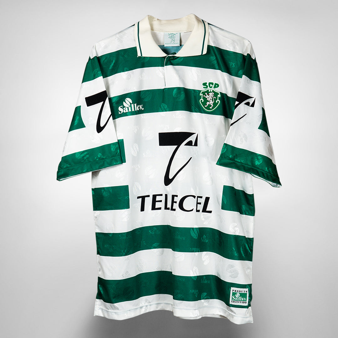 1995-1996 Sporting Lisbon Saillev Home Shirt
