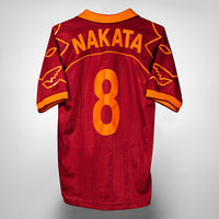 1999-2000 AS Roma Diadora Home Shirt #8 Hidetoshi Nakata