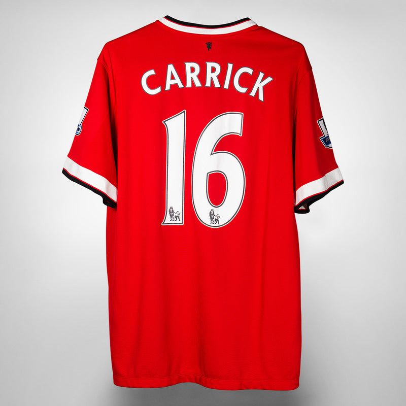 2014-2015 Manchester United Nike Home Shirt #16 Michael Carrick