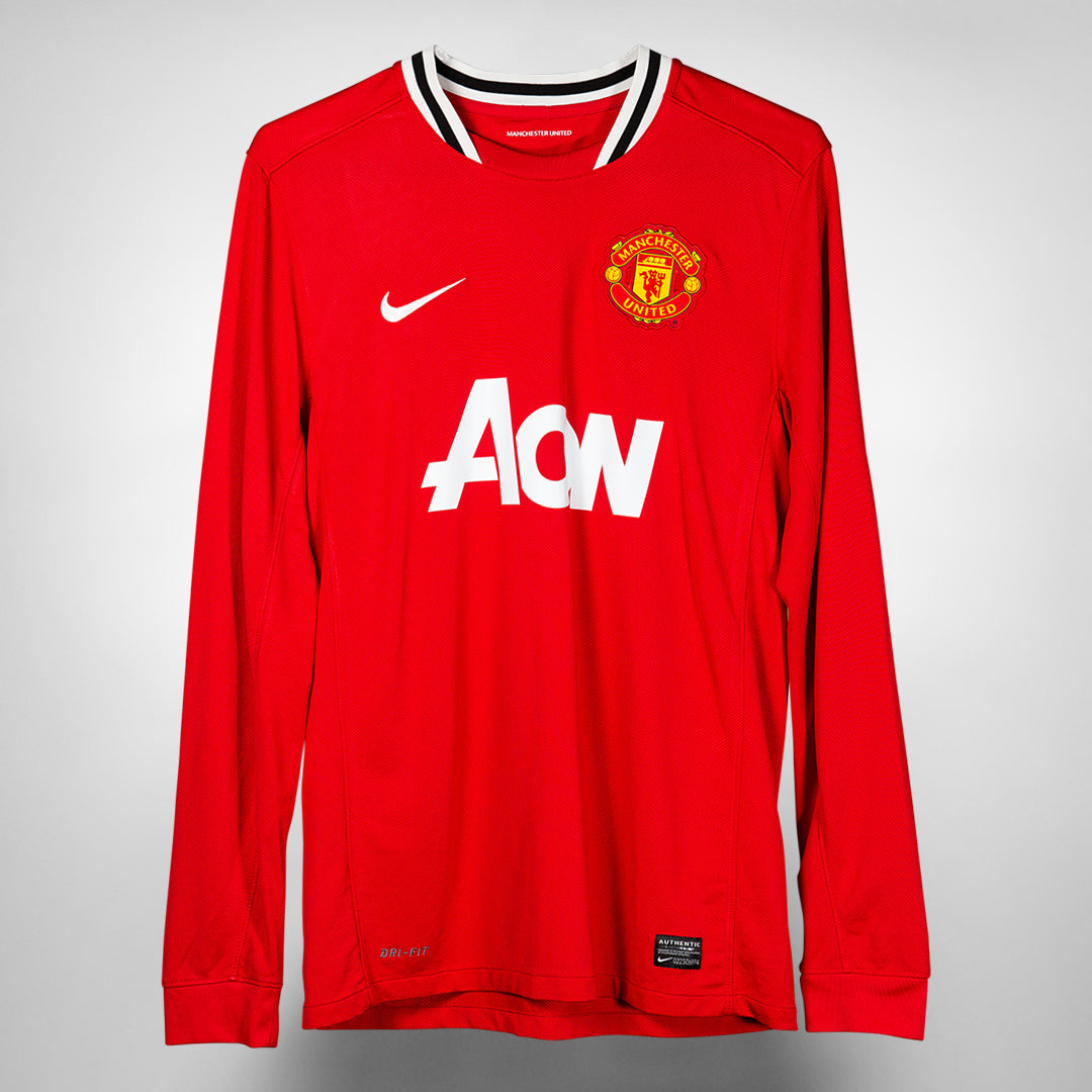 2011-2012 Manchester United Nike Long Sleeve Home Shirt