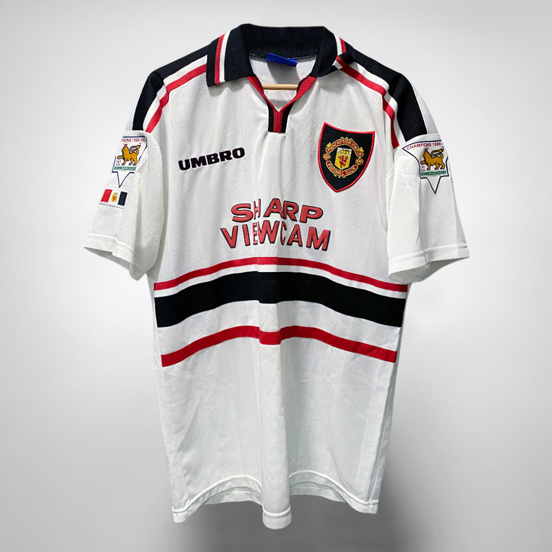 1997-1998 Manchester United Umbro Away Shirt #7 David Beckham - Marketplace