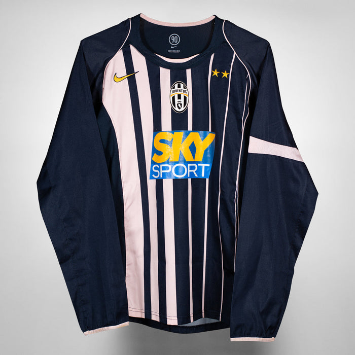 2004-2005 Juventus Nike Long Sleeve Away Shirt #9 Ibrahimovic