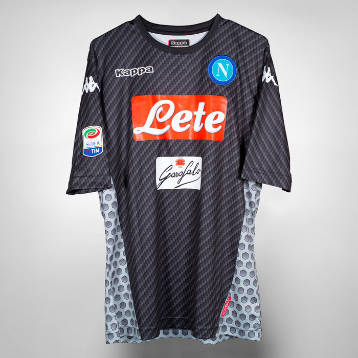 2017-2018 SSC Napoli Carbon Fourth Shirt #17 Marek Hamšík - Player Spec
