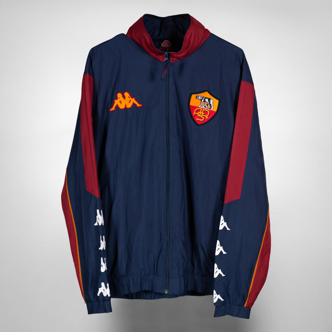 2002-2003 AS Roma Kappa Windbreaker Jacket | Classic Football Shirts |  Vintage Football Shirts | Rare Soccer Shirts | Worldwide Delivery | 90's  Football Shirts | Manchester United, Arsenal, Juventus, Barcelona, Bayern,