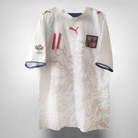 2006 Czech Republic Puma Away Shirt #11 Pavel Nedved World Cup Patch - Marketplace