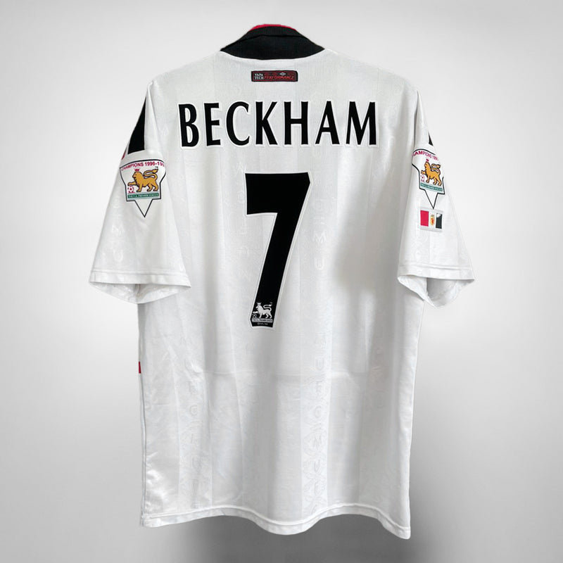1997-1999 Manchester United Umbro Champions Away Shirt #7 Beckham - Marketplace