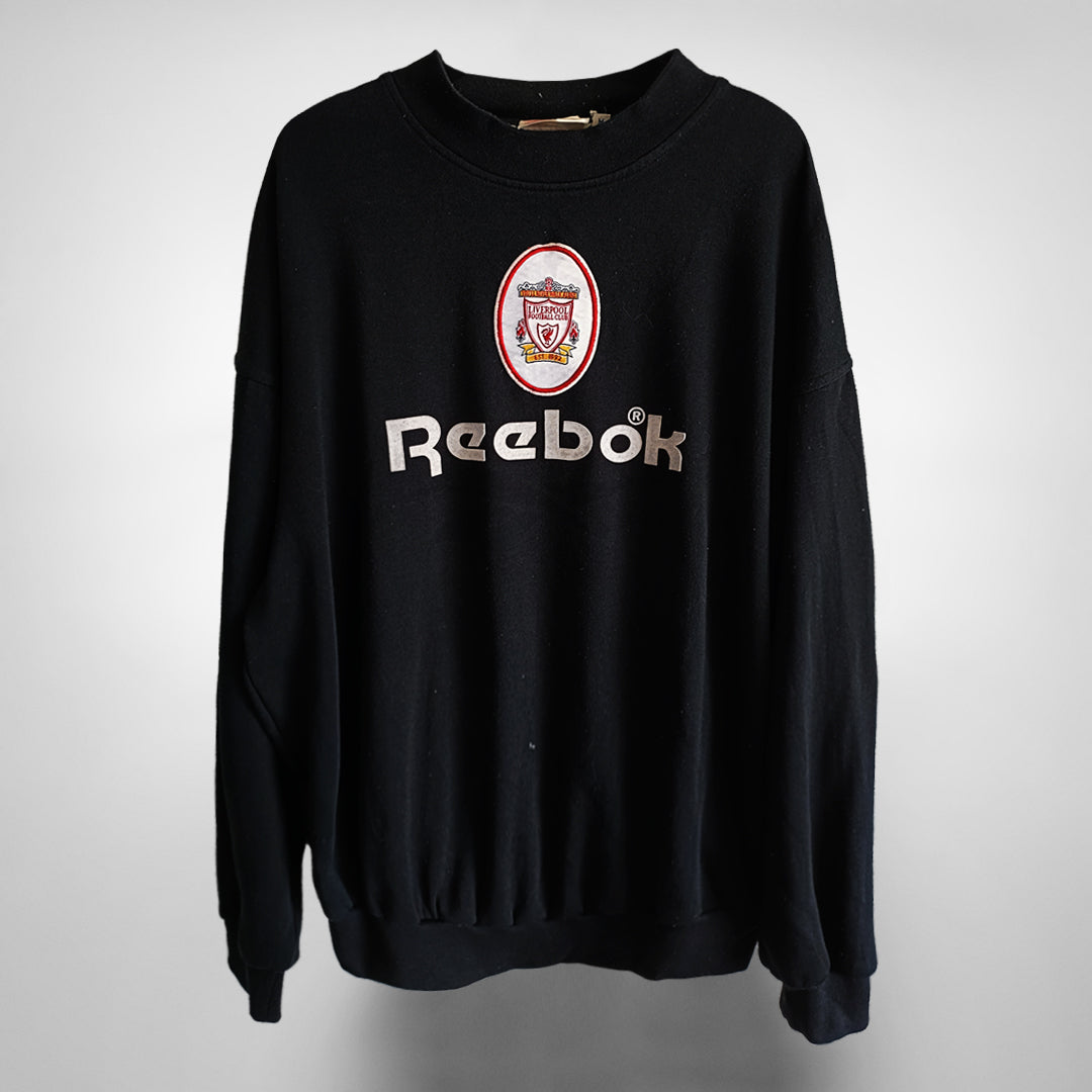 1996-1997 Liverpool Reebok Jumper Black - Marketplace